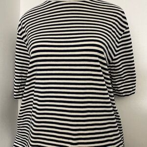 GAP Black and White Boxy Short Sleeve T-Shirt